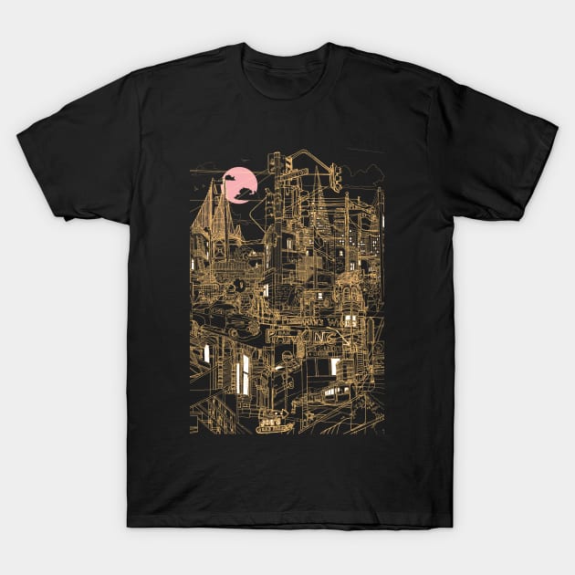 San Francisco (night) T-Shirt by davidbushell82